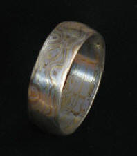 Etched Mokumé Gané Ring